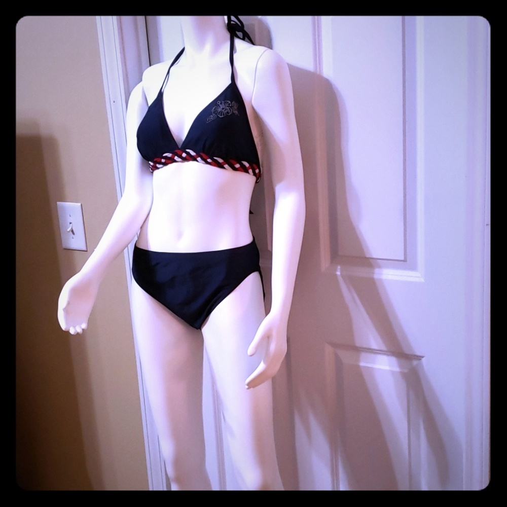 Braided  embroidered bikini
